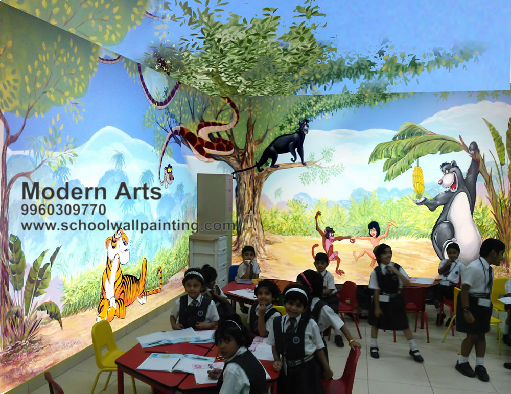 3d school wall painting pune-mumbai-india-maharashtra