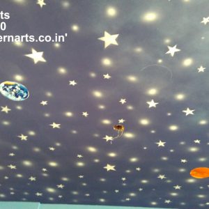 sky ceiling design for play school in pune