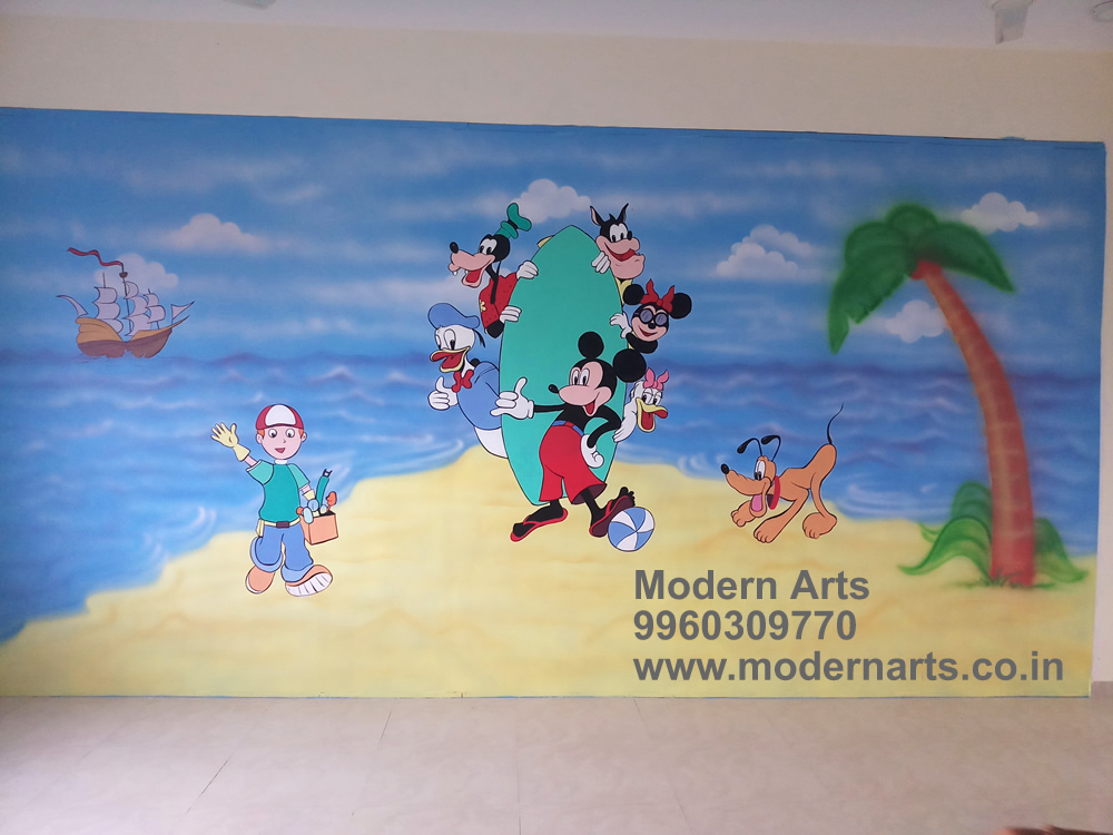 school wall painting design for school in nashik-sangmner-maharashtra