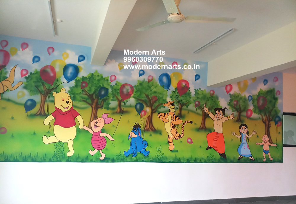 nursery school wall painting images in pune-navi mumbai-sangli-kolhapur