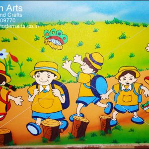 kids cartoon wall painting for schools in mumbai-navi mumbai-kolhapur